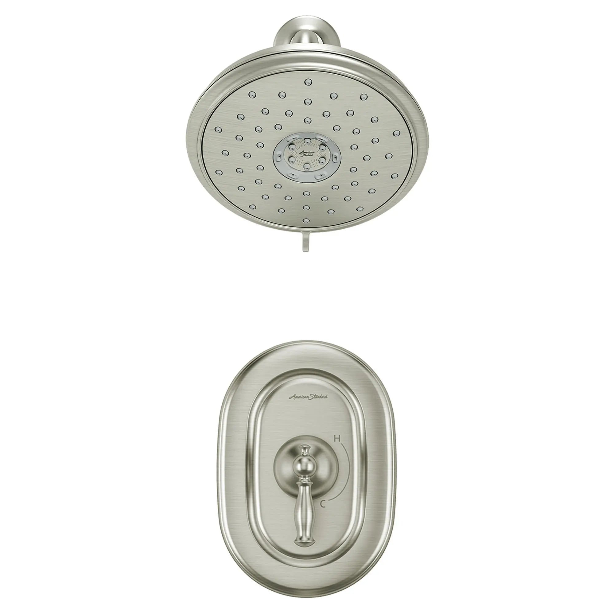 Quentin® 1.8 gpm /6.8 L/min Shower Trim Kit With Water-Saving Showerhead, Double Ceramic Pressure Balance Cartridge With Lever Handle // BRUSHED NICKEL // 132468_TU440507295_0_CDNwebp.webp