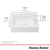 [77SB30220A.308] Delancey 30 x 22-Inch Cast Iron 4-Hole Undermount Single-Bowl Apron Front Kitchen Sink - Brilliant White