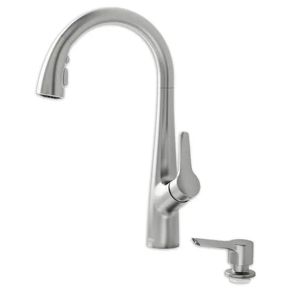 Kerris Single-Handle Pull-Down Triple Spray Kitchen Faucet 1.8 GPM with Pause Feature // STAINLESS STEEL // 135151_Image_9129301.075_KERRIS_Pulldown_0_CDNwebp.webp