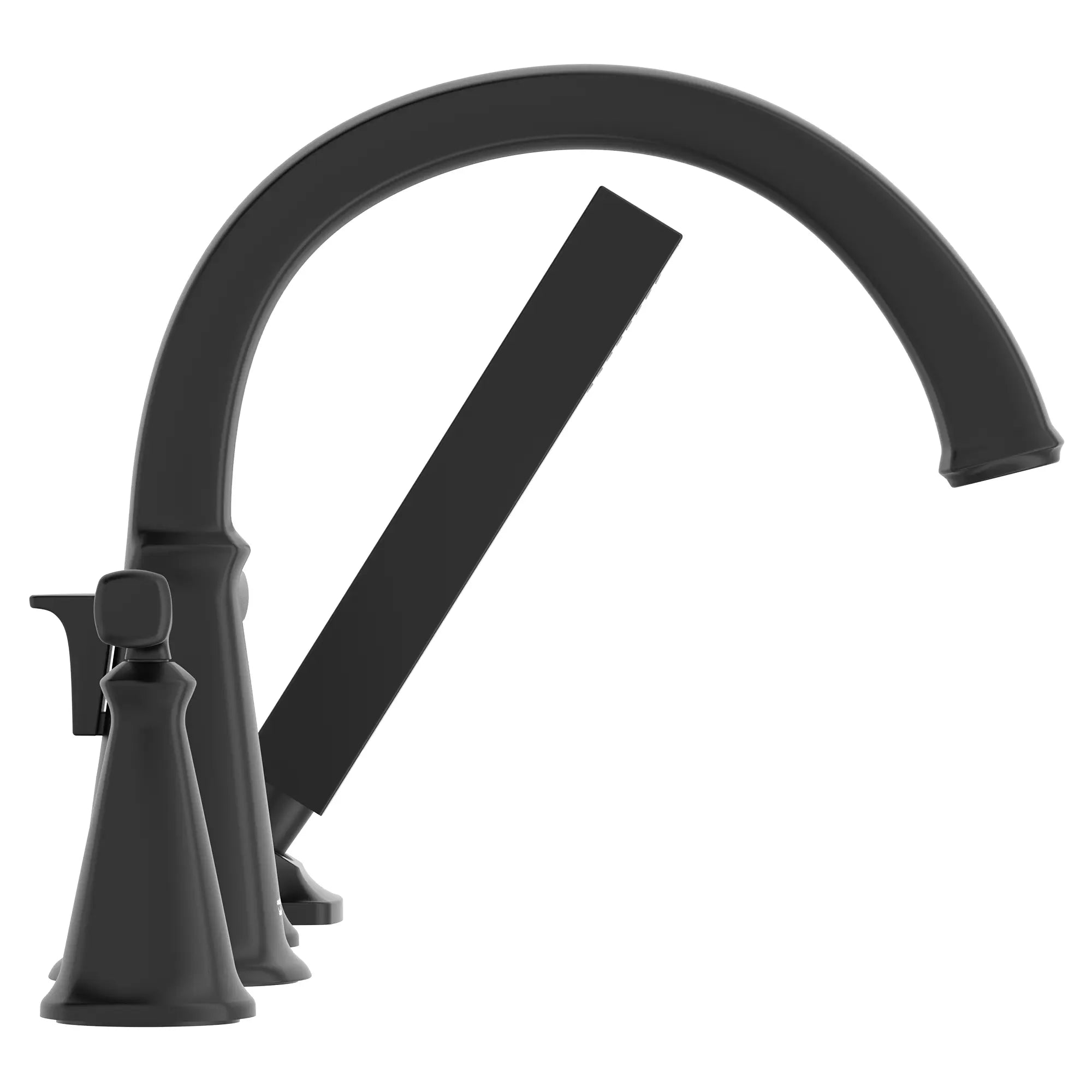 Edgemere® Bathtub Faucet With Lever Handles and Personal Shower for Flash® Rough-In Valve // MATTE BLACK // 152249_T018901.243_2_0_CDNwebp.webp