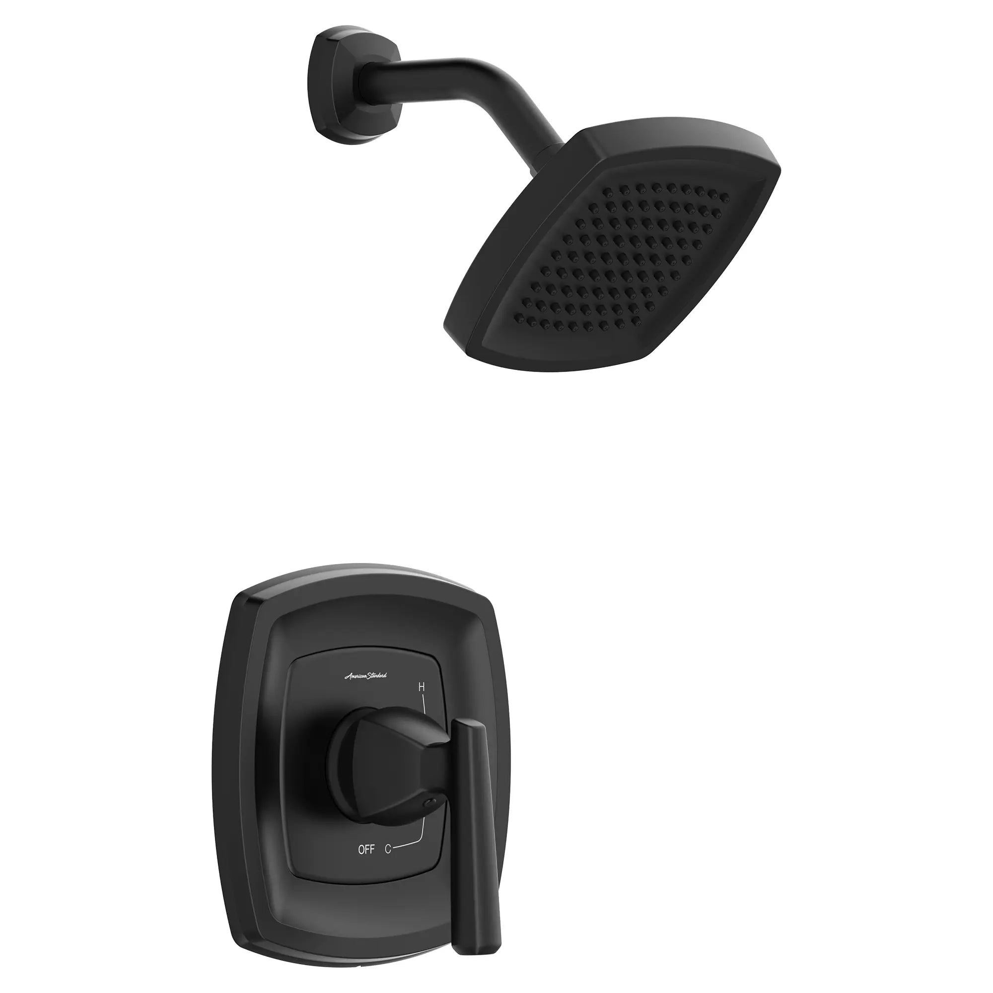 Edgemere® 1.8 gpm/6.8 L/min Shower Trim Kit With Water-Saving Showerhead, Double Ceramic Pressure Balance Cartridge With Lever Handle // SHOWER / 1.8 GPM / MATTE BLACK // 152250_TU018507.243_2_0_CDNwebp.webp