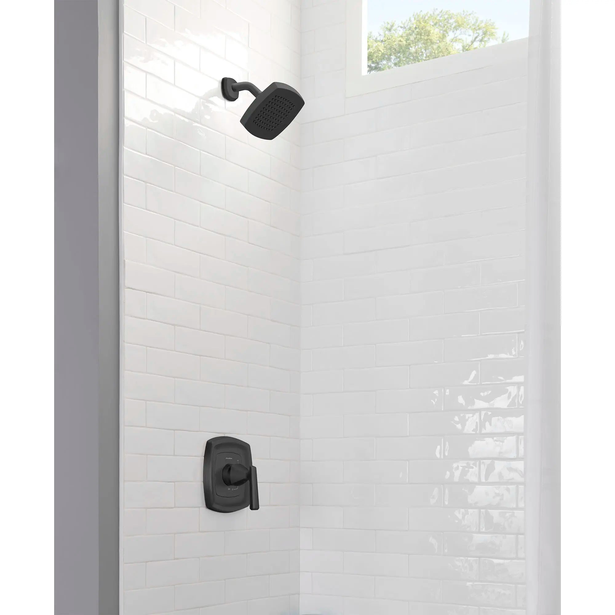 Edgemere® 1.8 gpm/6.8 L/min Tub and Shower Trim Kit With Water-Saving Showerhead, Double Ceramic Pressure Balance Cartridge With Lever Handle // TUB & SHOWER / 1.8 GPM / MATTE BLACK // 152296_B-TU018508.243_0_CDNwebp.webp