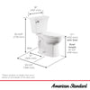[719AA101.020] Rumson Two-Piece Chair Height Elongated Toilet with Seat - White