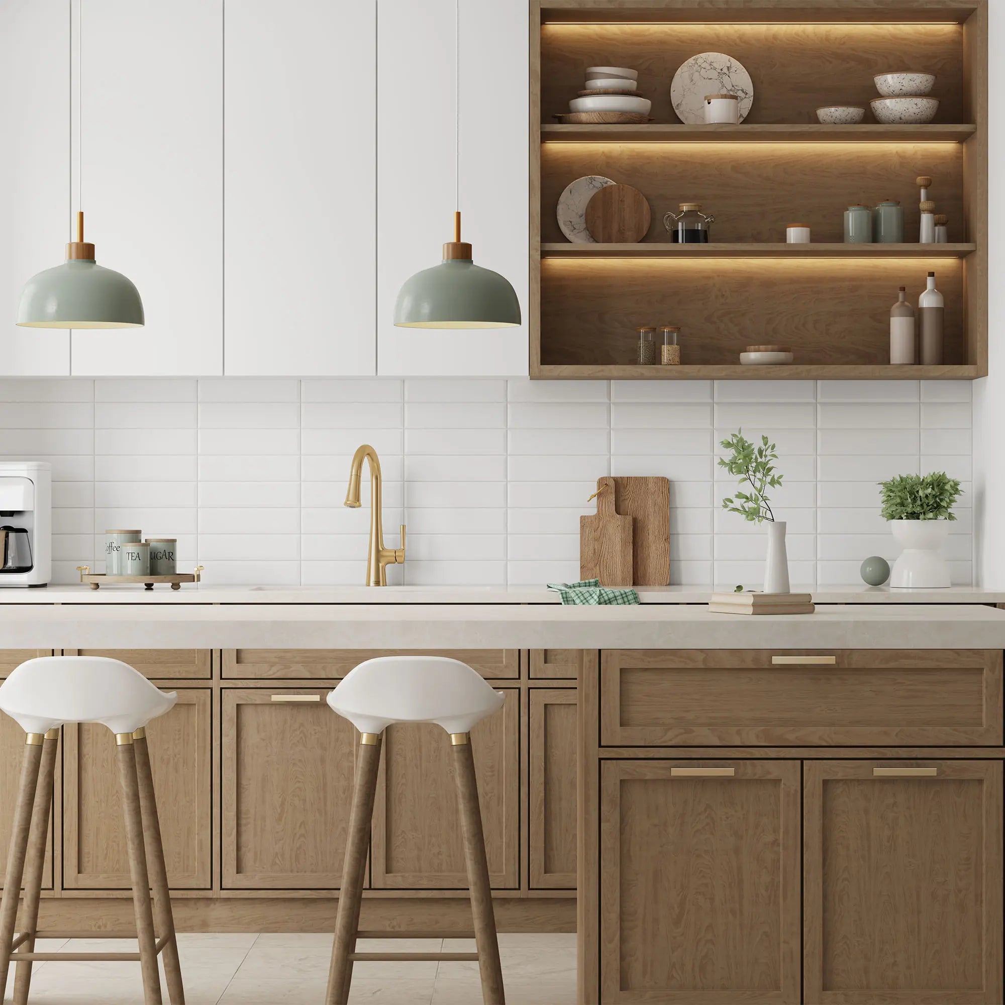 Southport Pull-Down Dual Spray Kitchen Faucet 1.8 GPM/6.8 L/min // BRUSHED COOL SUNRISE // 155171_Southport_Environment_7441300.GN0_77SB30190.308_0001_Jan2023_0_CDNwebp_339194da-5f36-4e4a-9ca8-4dc2c3610aa6.webp