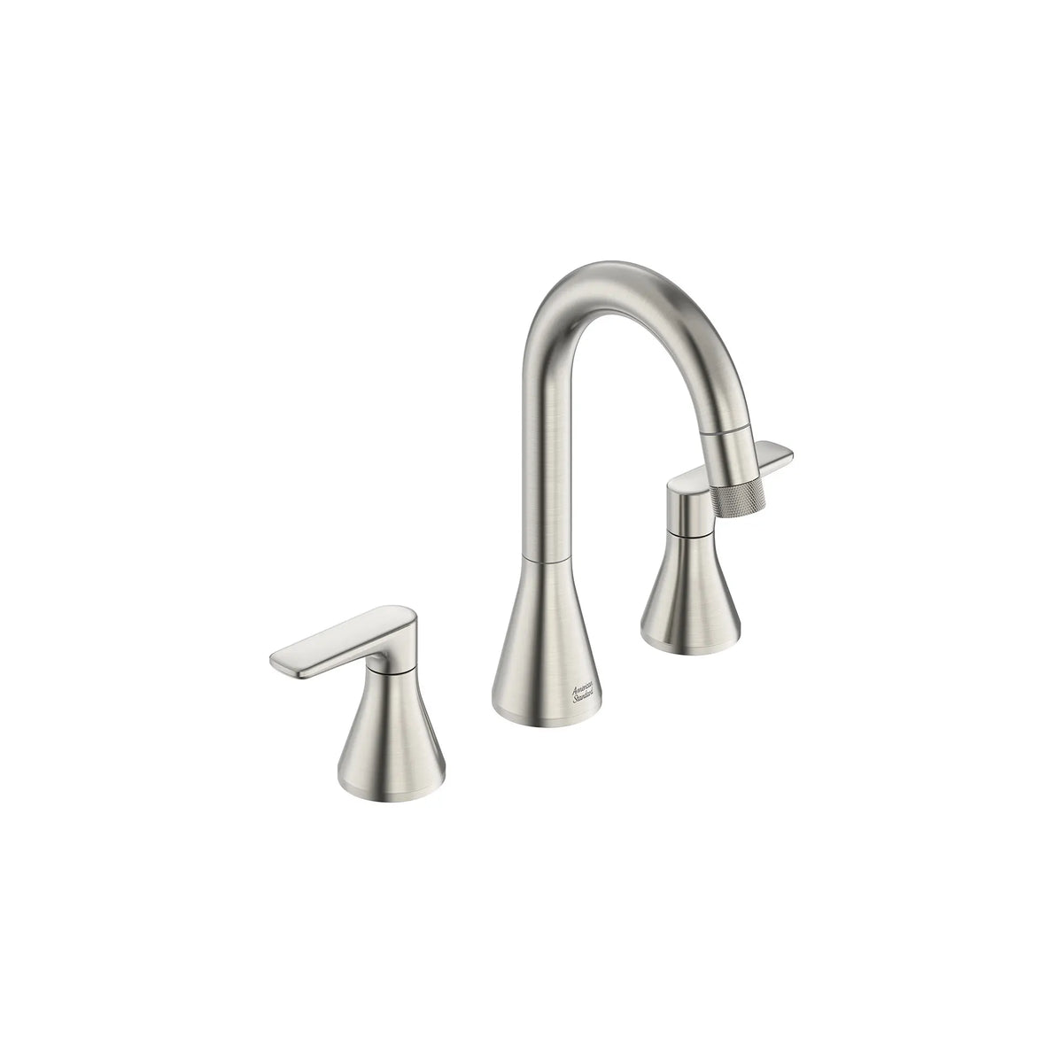 Aspirations 8-Inch Widespread 2-Handle Pull-Down Bathroom Faucet 1.2 gpm/4.5 L/min With Lever Handles // BRUSHED NICKEL // 155556_Aspirations_SiloRight_7061821.295_0001_Jan2023_0_CDNwebp_61440ee5-4c11-47f7-971c-e224c01161e4.webp
