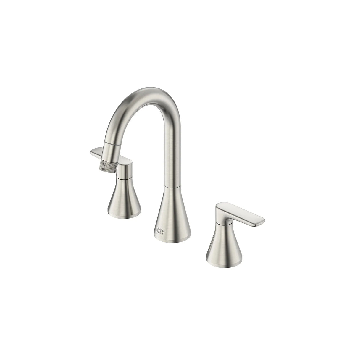 Aspirations 8-Inch Widespread 2-Handle Pull-Down Bathroom Faucet 1.2 gpm/4.5 L/min With Lever Handles // BRUSHED NICKEL // 155617_Aspirations_SiloLeft_7061821.295_0001_Jan2023_0_CDNwebp_9d826170-adc5-4630-822d-811f7e3335da.webp