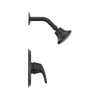 [TU075507.243] Colony® PRO 1.75 gpm/6.6 L/min Shower Trim Kit With Water-Saving Showerhead, Double Ceramic Pressure Balance Cartridge With Lever Handle - Matte Black