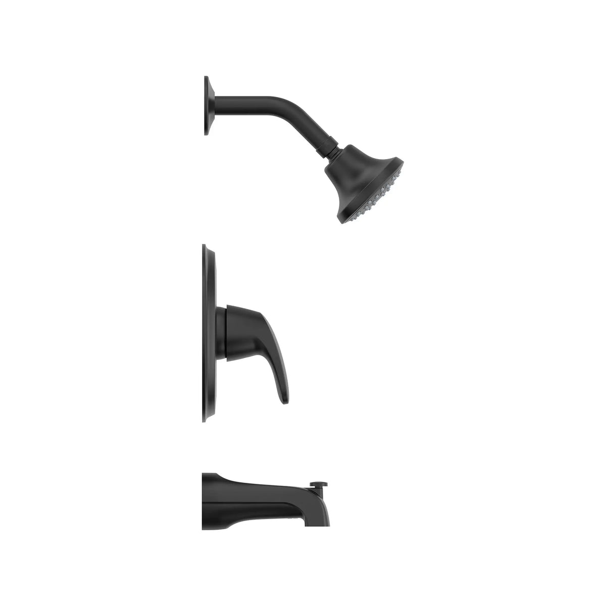 Colony® PRO 1.75 gpm/6.6 L/min Tub and Shower Trim Kit With Water-Saving Showerhead, Double Ceramic Pressure Balance Cartridge With Lever Handle // TUB & SHOWER / MATTE BLACK // 166342_Colony_SiloSide_TU075508.243_0001_Aug2023_0_CDNwebp_2f7148ef-3c36-47db-90e8-7a8b3279bb81.webp