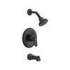 [TU075508.243] Colony® PRO 1.75 gpm/6.6 L/min Tub and Shower Trim Kit With Water-Saving Showerhead, Double Ceramic Pressure Balance Cartridge With Lever Handle - Matte Black