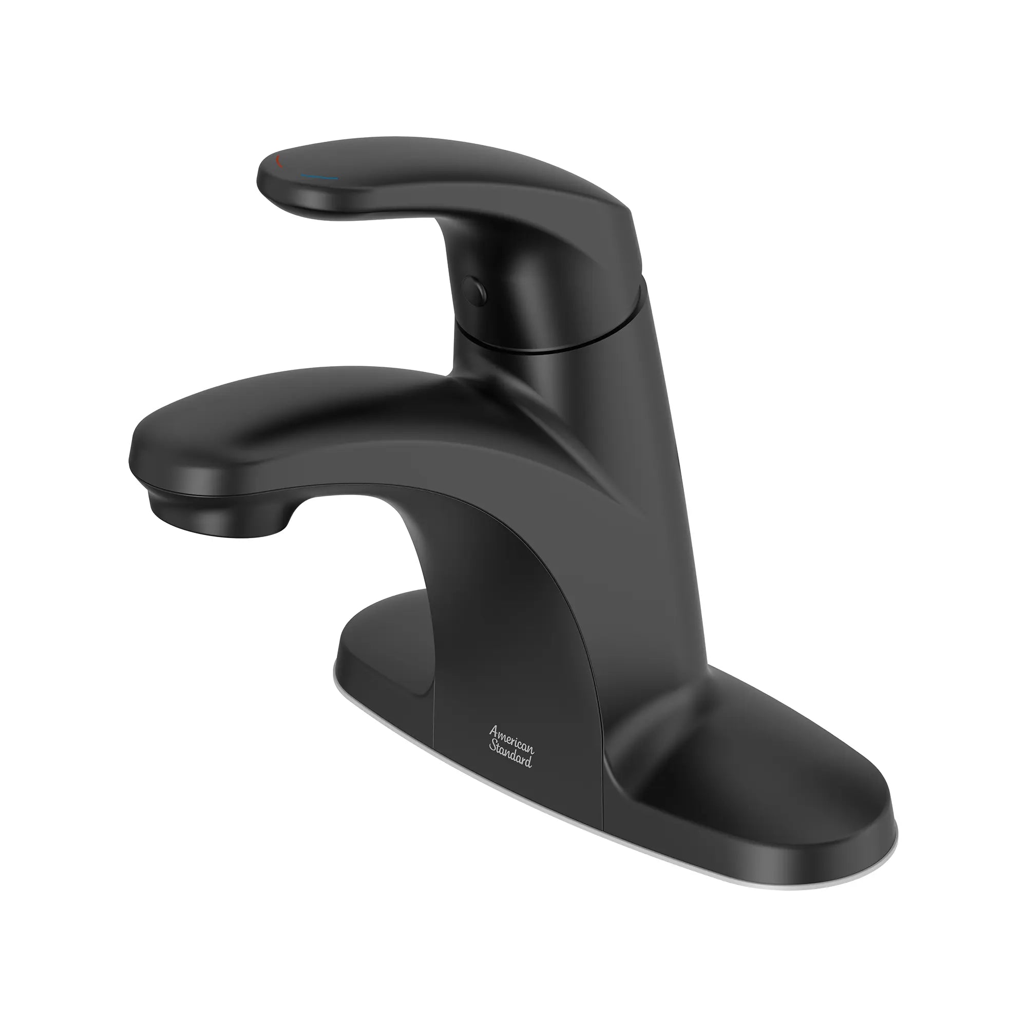 Colony® PRO 4-Inch Centerset Single-Handle Bathroom Faucet 1.2 gpm/4.5 Lpm Less Drain With Lever Handle // MATTE BLACK // 166393_Colony_SiloLeft_7075004.243_0001_Aug2023_0_CDNwebp_be26f855-0bf3-4ba5-8141-52a3daf53c37.webp