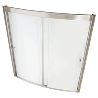 [AM00496400.295] Ovation 60-Inch High Sliding Tub Door - Brushed Nickel