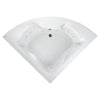 [2775018W.020] Cadet® Corner 60 x 60-Inch Drop-In Bathtub With Hydromassage System - White