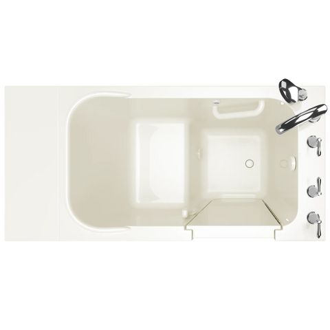 Gelcoat Value Series 28 x 48-Inch Walk-in Tub With Soaker System - Right-Hand Drain With Faucet
