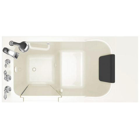 Gelcoat Premium Series 28 x 48-Inch Walk-in Tub With Soaker System - Left-Hand Drain With Faucet