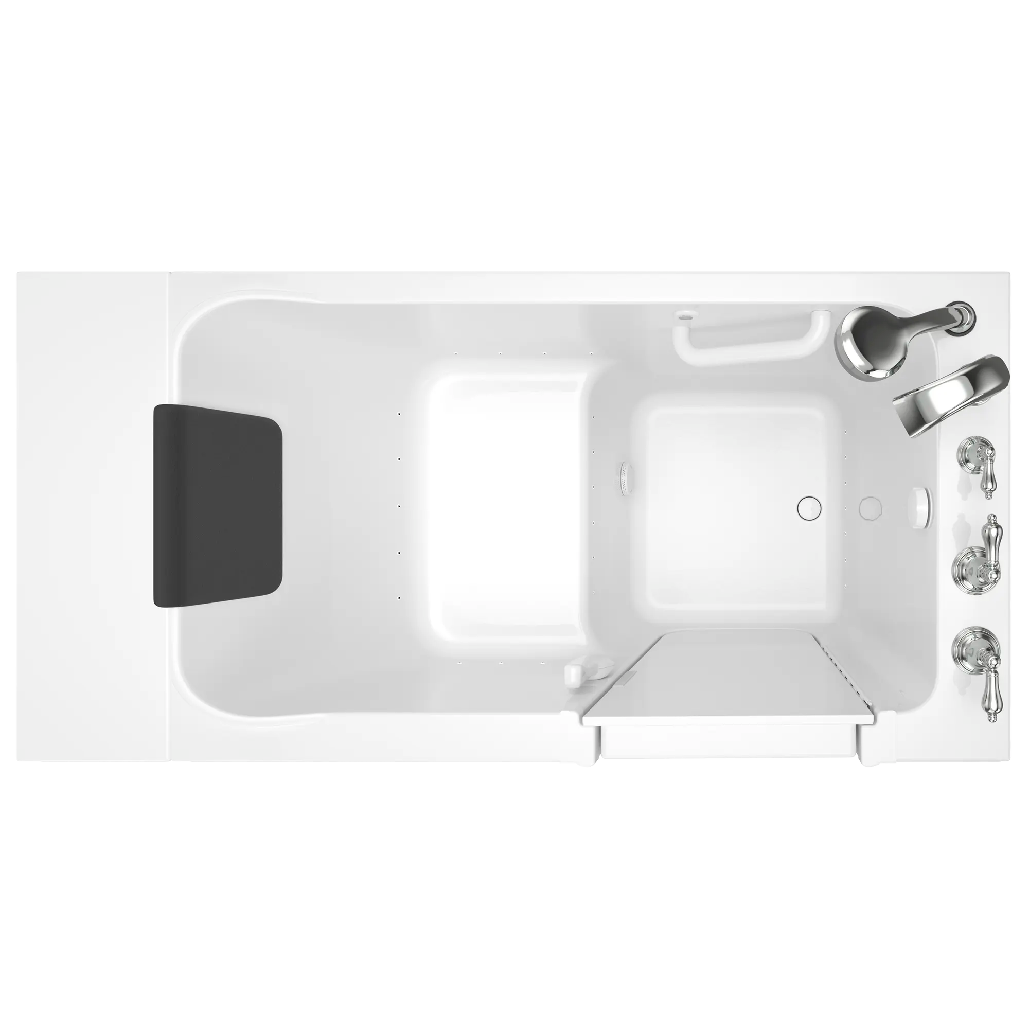 Acrylic Luxury Series 30 x 51 -Inch Walk-in Tub With Air Spa System - Right-Hand Drain With Faucet // WHITE // 166816_Top_3051_119_ARW_ST5130RA-WH_0_CDNwebp.webp
