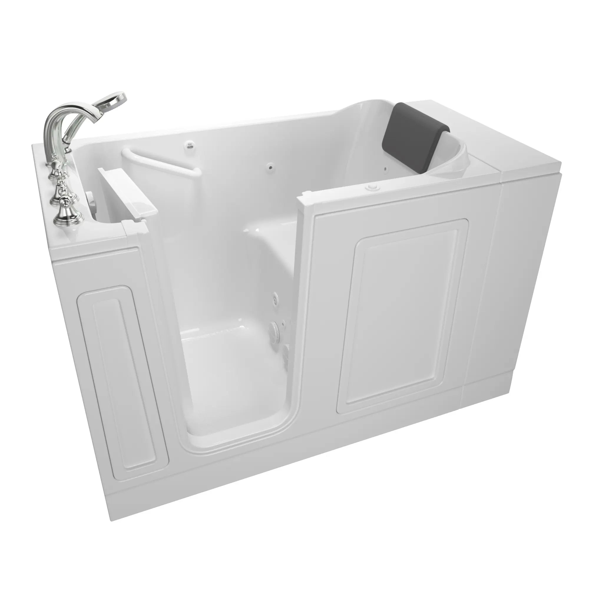 Acrylic Luxury Series 30 x 51 -Inch Walk-in Tub With Whirlpool System - Left-Hand Drain With Faucet // WHITE // 166825_3051119WLW_ST5130LJ-WH_KO_0_CDNwebp.webp
