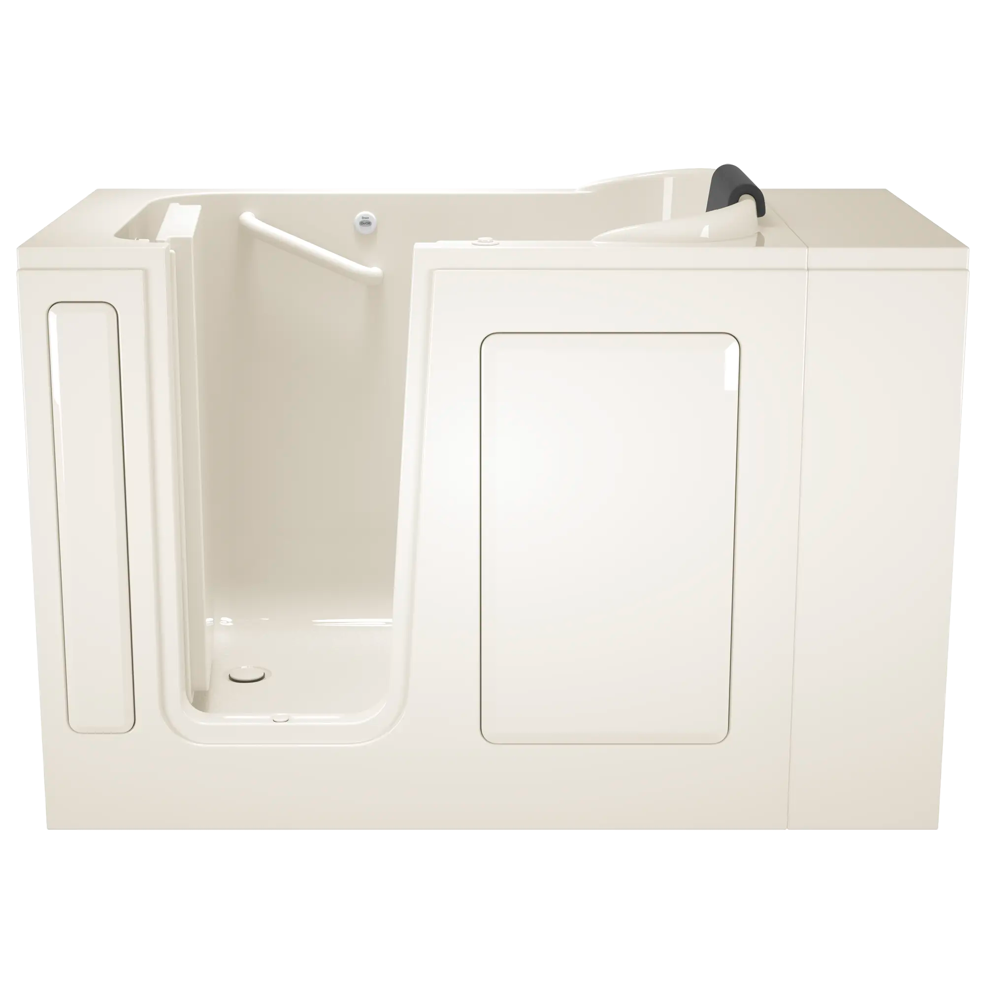 Gelcoat Premium Series 28 x 48-Inch Walk-in Tub With Air Spa System - Left-Hand Drain // LINEN // 166872_Front_2848_105_ALL_WLL_0_CDNwebp.webp