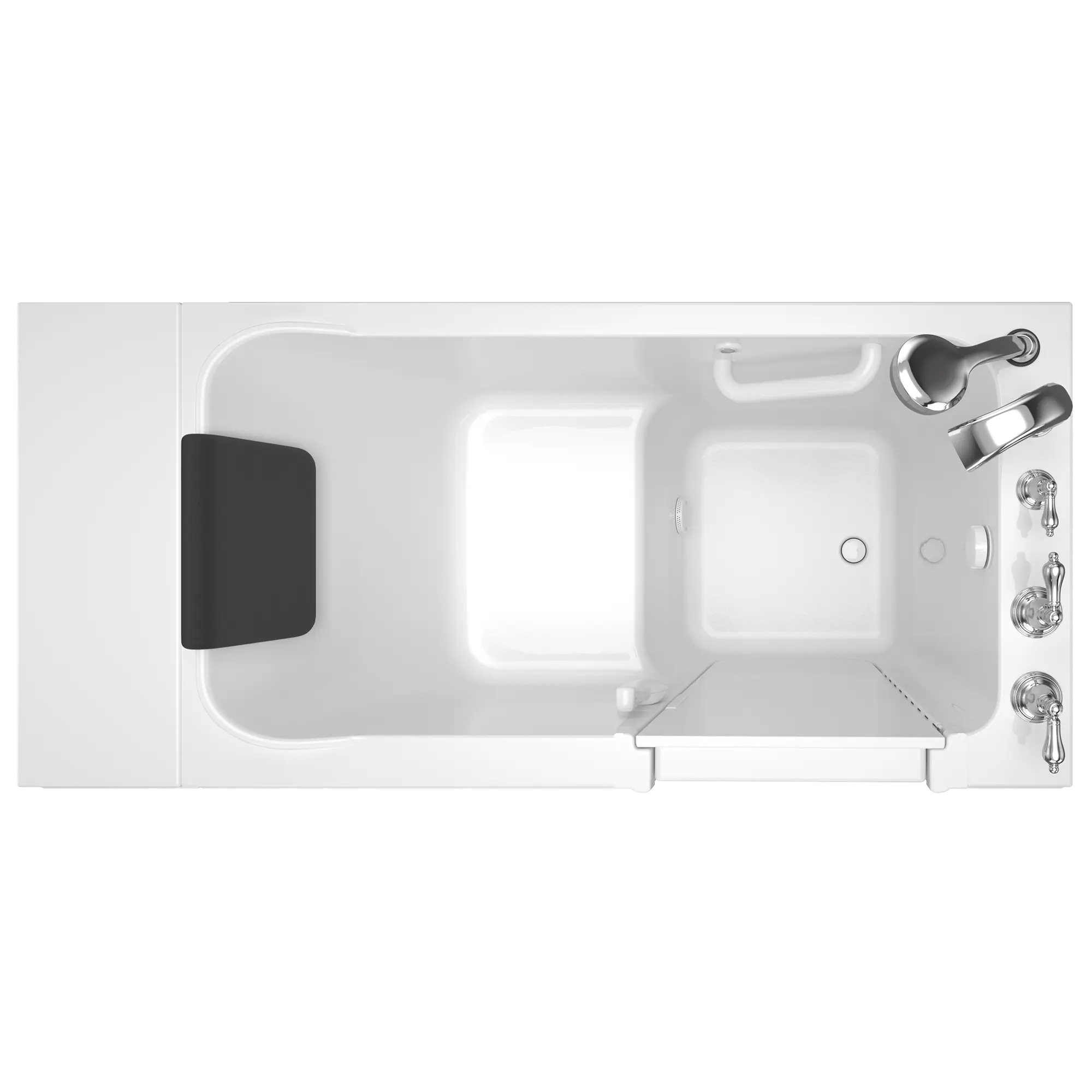 Acrylic Luxury Series 28 x 48-Inch Walk-in Tub With Soaker System - Right-Hand Drain With Faucet // WHITE // 166883_Top_2848_119_SRW_ST4828RS-WH_0_CDNwebp.webp