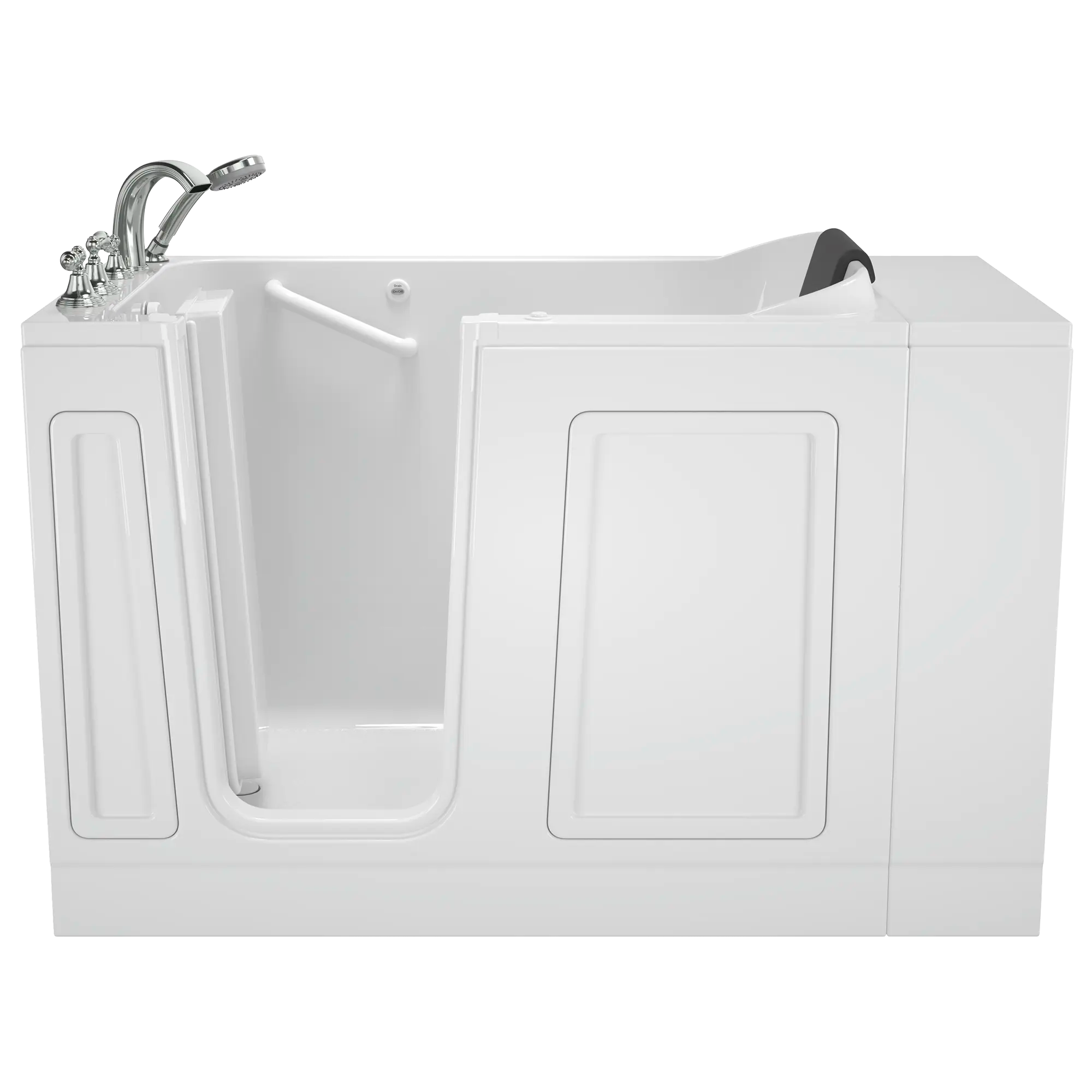 Acrylic Luxury Series 30 x 51 -Inch Walk-in Tub With Air Spa System - Left-Hand Drain With Faucet // WHITE // 166887_Front_3051_119_ALW_WLW_ST5130LA-WH_LJ-WH_0_CDNwebp.webp