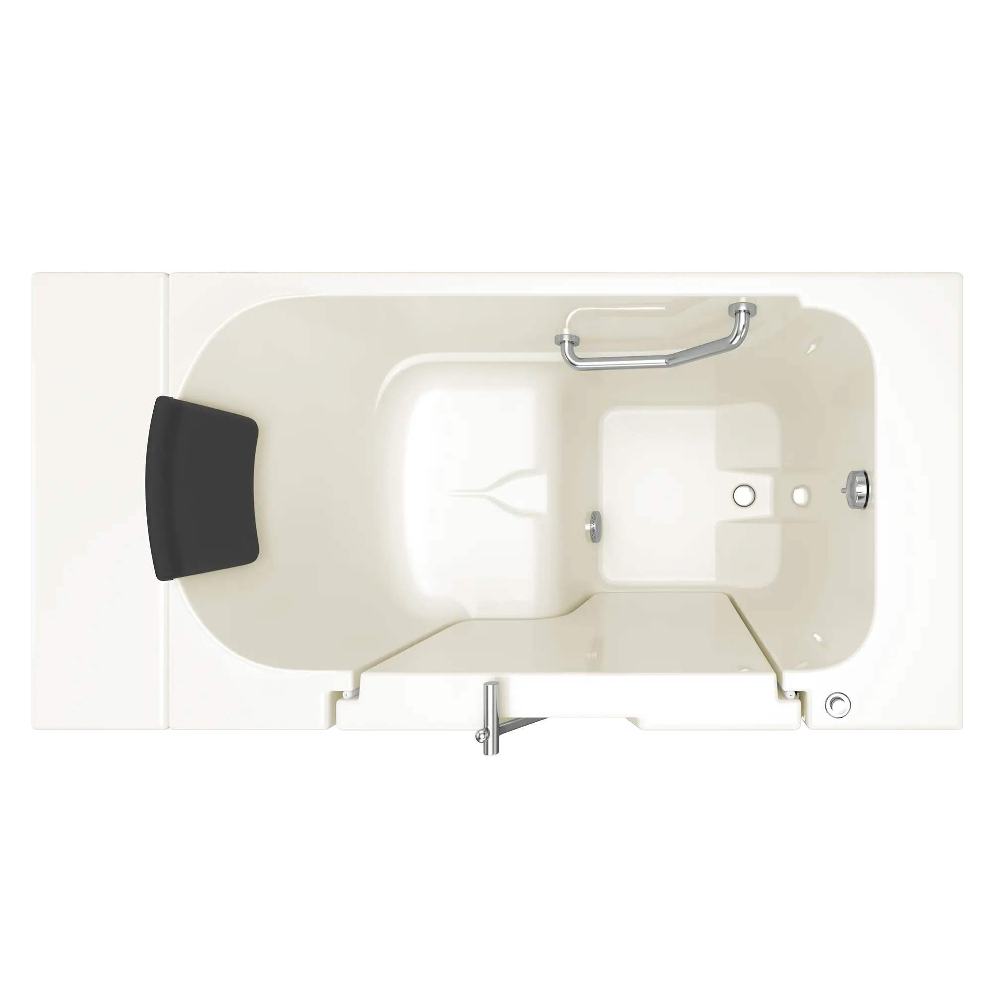Gelcoat Premium Series 30 x 52 -Inch Walk-in Tub With Soaker System - Right-Hand Drain // LINEN // 166903_Top_3052OD_105_SRL_0_CDNwebp.webp