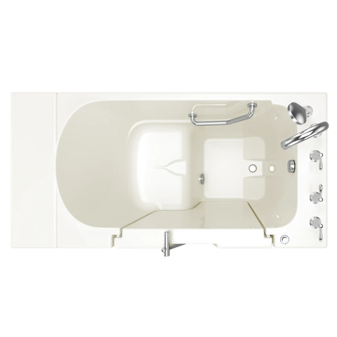 Gelcoat Value Series 30 x 52 -Inch Walk-in Tub With Soaker System - Right-Hand Drain With Faucet