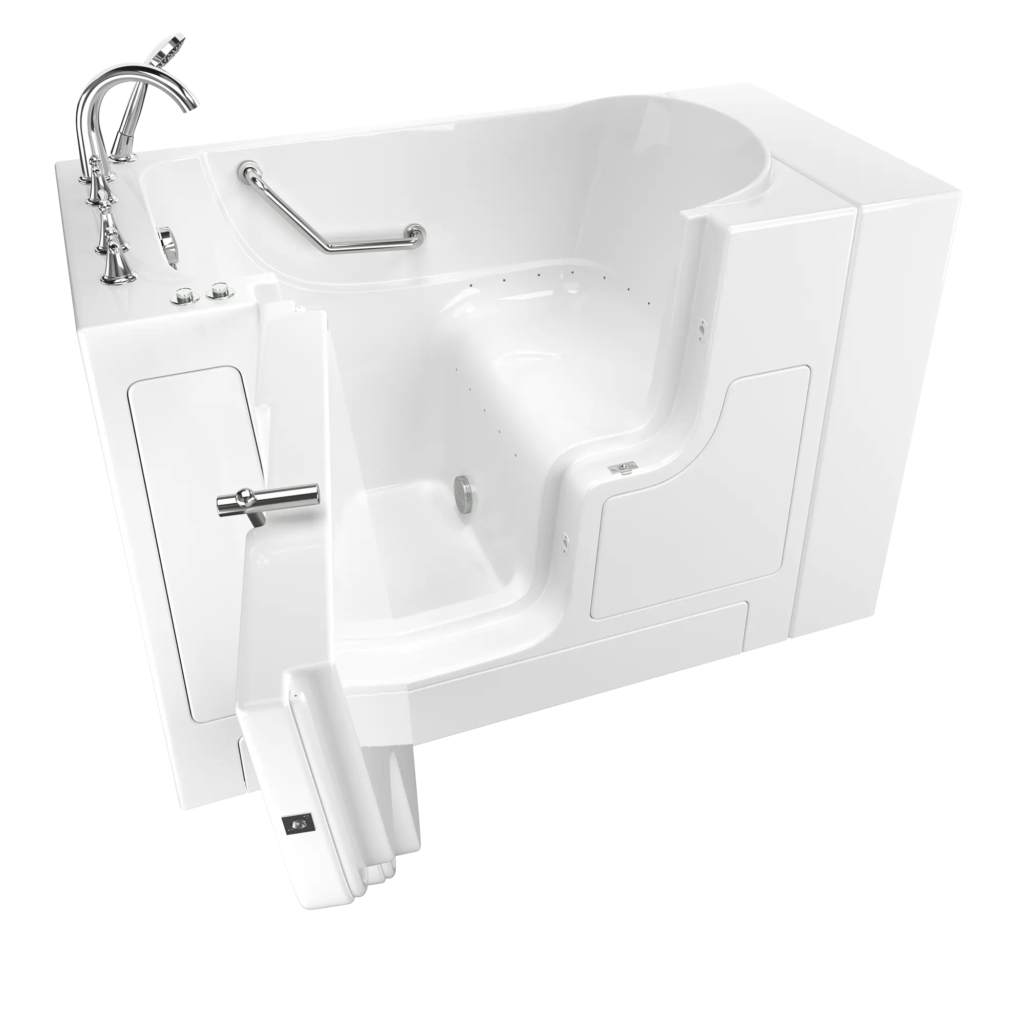 Gelcoat Value Series 30 x 52 -Inch Walk-in Tub With Air Spa System - Left-Hand Drain With Faucet // WHITE // 166913_3052OD709ALW_SS9OD5230LA-WH_KO_0_CDNwebp.webp