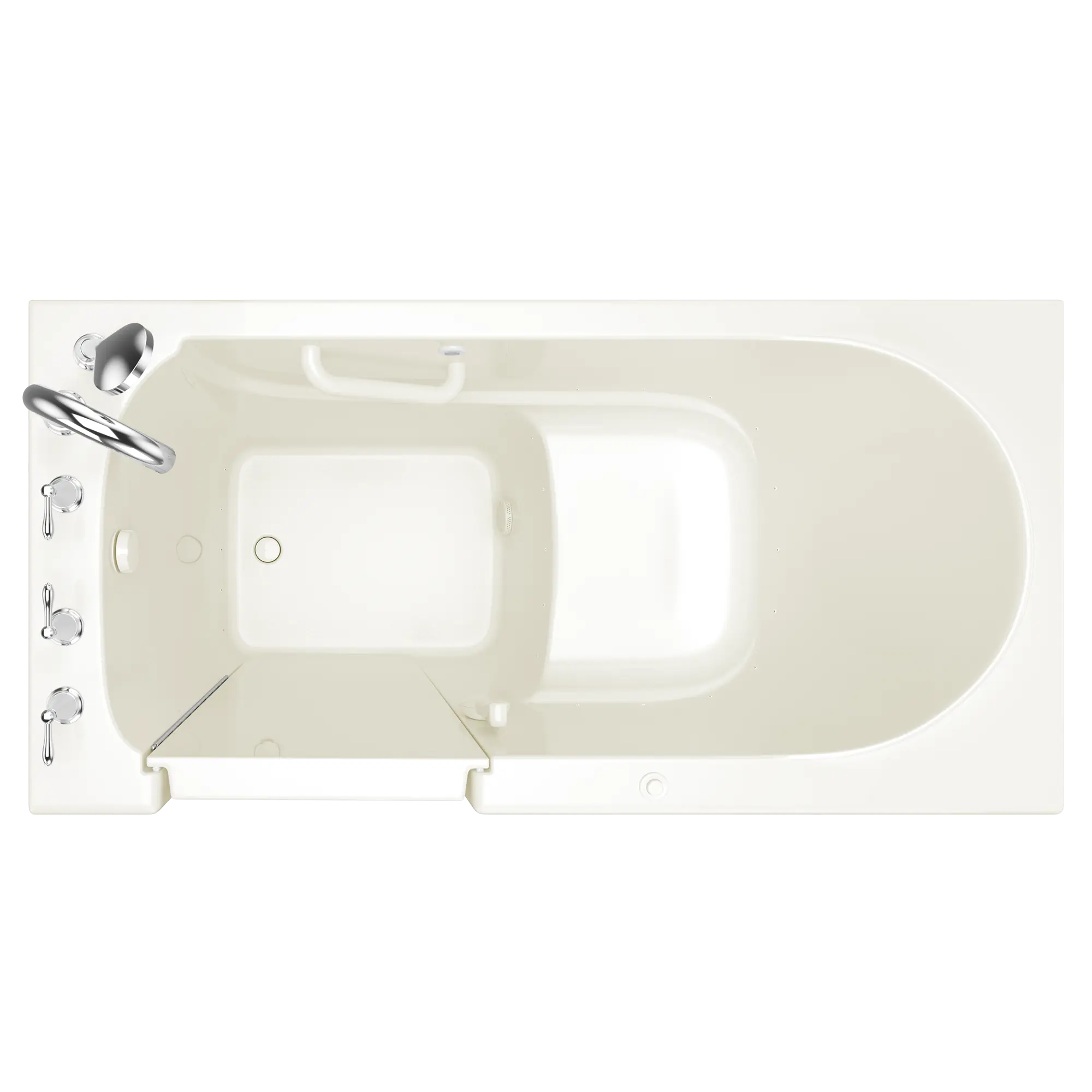 Gelcoat Value Series 30 x 60 -Inch Walk-in Tub With Air Spa System - Left-Hand Drain With Faucet // LINEN // 166919_Top_3060309ALL_509_SSV6030LA-BC_KO_0_CDNwebp.webp