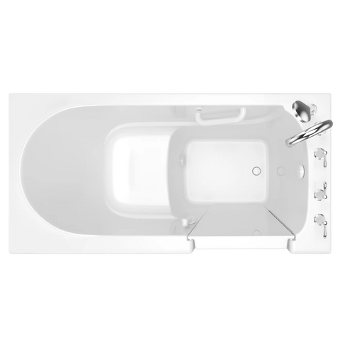 Gelcoat Value Series 30 x 60 -Inch Walk-in Tub With Soaker System - Right-Hand Drain With Faucet