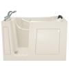 [3060.109.CLL] Gelcoat Premium Series 30 x 60 -Inch Walk-in Tub With Combination Air Spa and Whirlpool Systems - Left-Hand Drain With Faucet - Linen