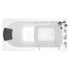 [3060.109.ARW] Gelcoat Premium Series 30 x 60 -Inch Walk-in Tub With Air Spa System - Right-Hand Drain With Faucet - Linen
