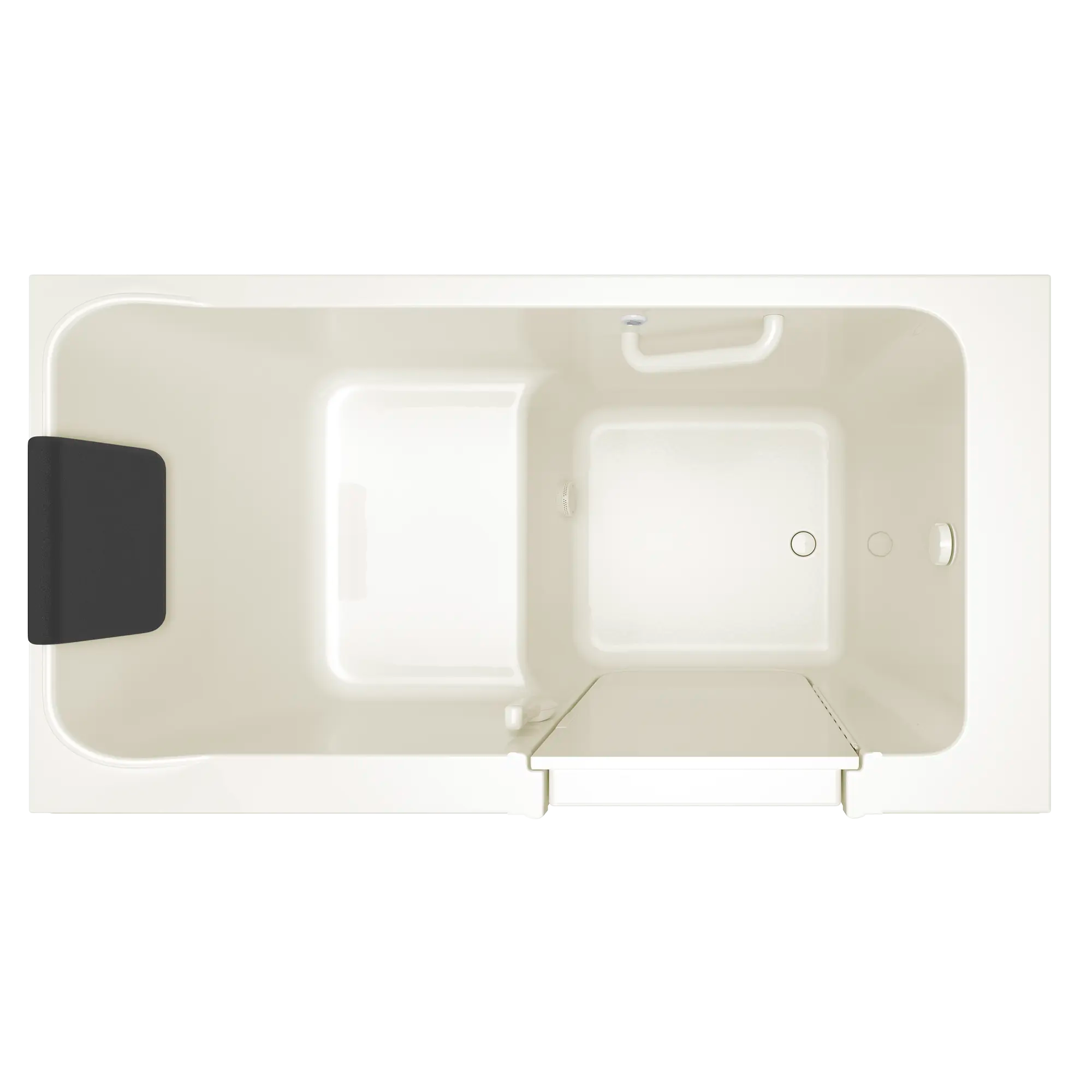 Acrylic Luxury Series 32 x 60 -Inch Walk-in Tub With Soaker System - Right-Hand Drain // LINEN // 166939_Top_3260_215_SRL_0_CDNwebp.webp