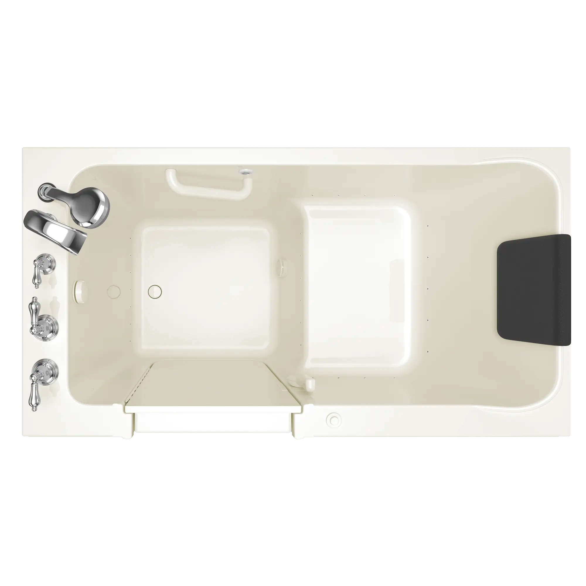 Acrylic Luxury Series 32 x 60 -Inch Walk-in Tub With Air Spa System - Left-Hand Drain With Faucet // LINEN // 166944_Top_3260_219_ALL_ST6032LA-BC_0_CDNwebp.webp