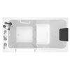 [3260.219.CLW] Acrylic Luxury Series 32 x 60 -Inch Walk-in Tub With Combination Air Spa and Whirlpool Systems - Left-Hand Drain With Faucet - Linen