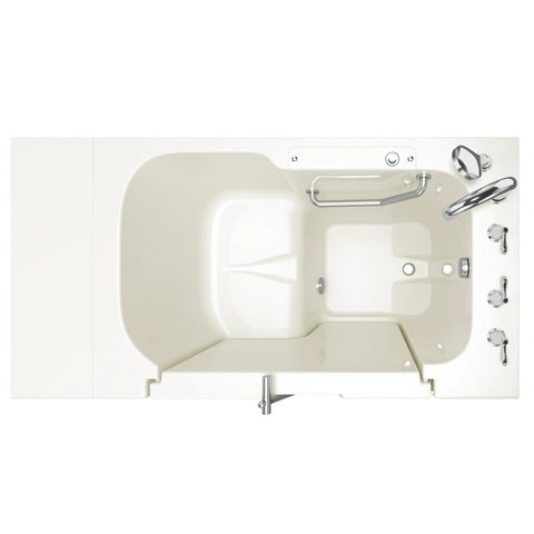 Gelcoat Value Series 32 x 52 -Inch Walk-in Tub With Soaker System - Right-Hand Drain With Faucet