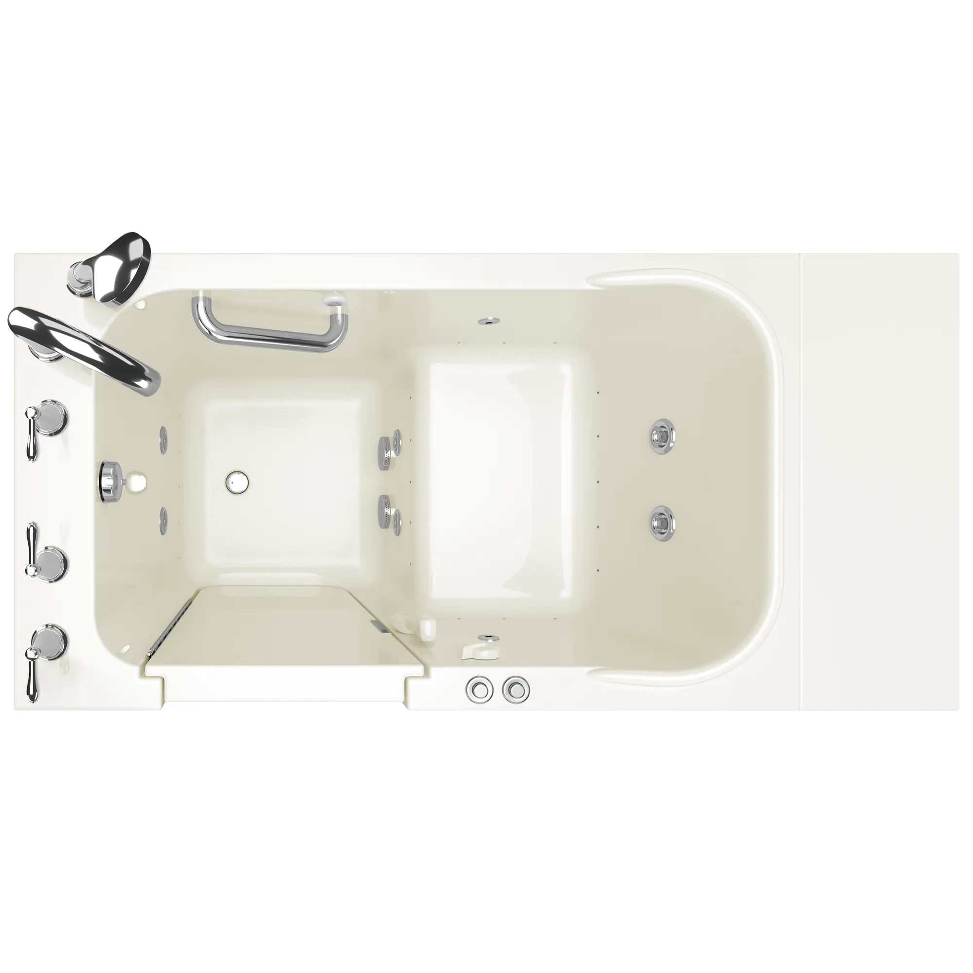 Gelcoat Value Series 28x48-Inch Walk-in Bathtub with Combination Air Spa and Whirlpool Systems  Left Hand Door and Drain // LINEN // 166964_Top_2848_409_CLL_0_CDNwebp.webp