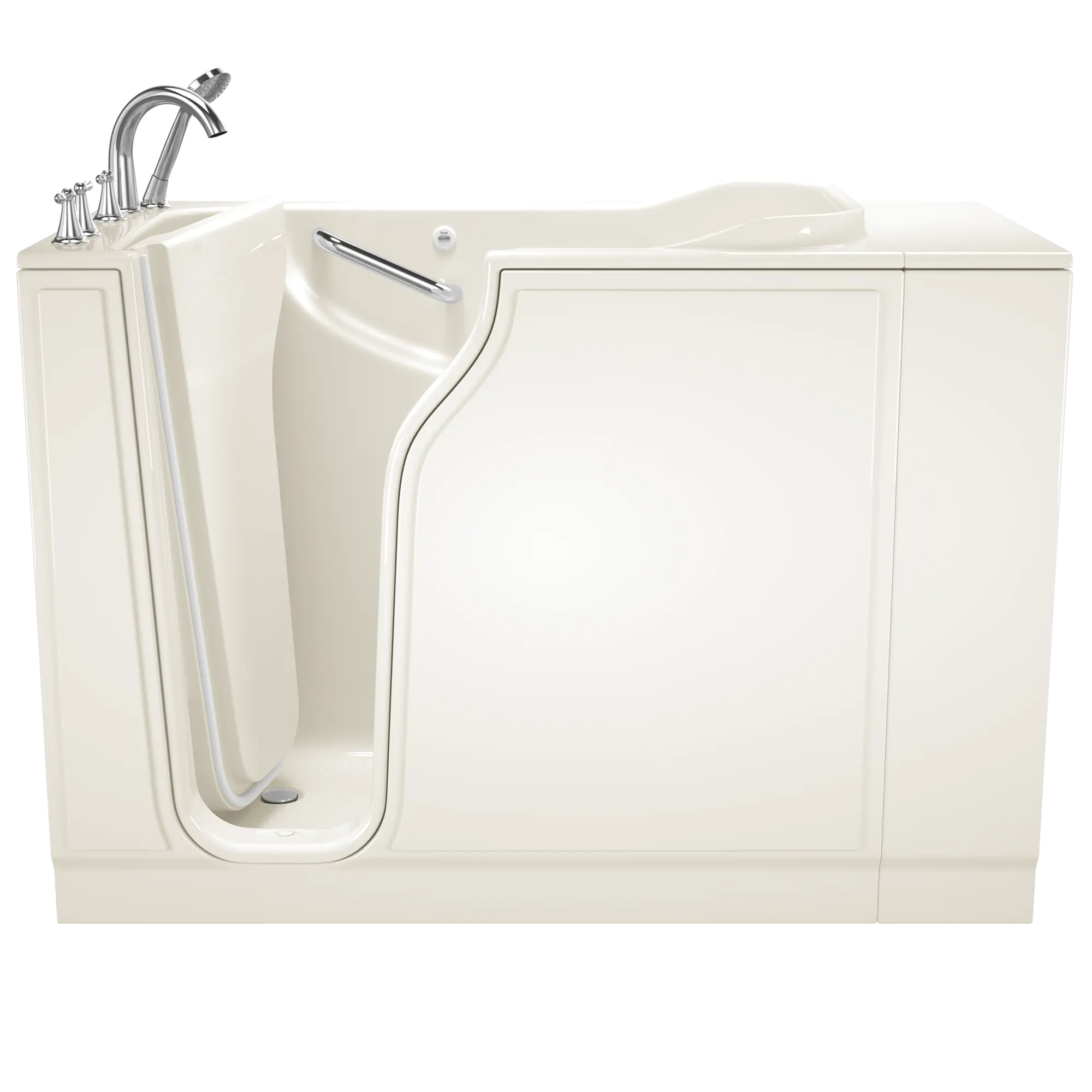 Gelcoat Value Series 30x52 Inch Soaking Walk-In Bathtub - Left Hand Door and Drain // LINEN // 166967_Front_3052_409_SLL_0_CDNwebp.webp