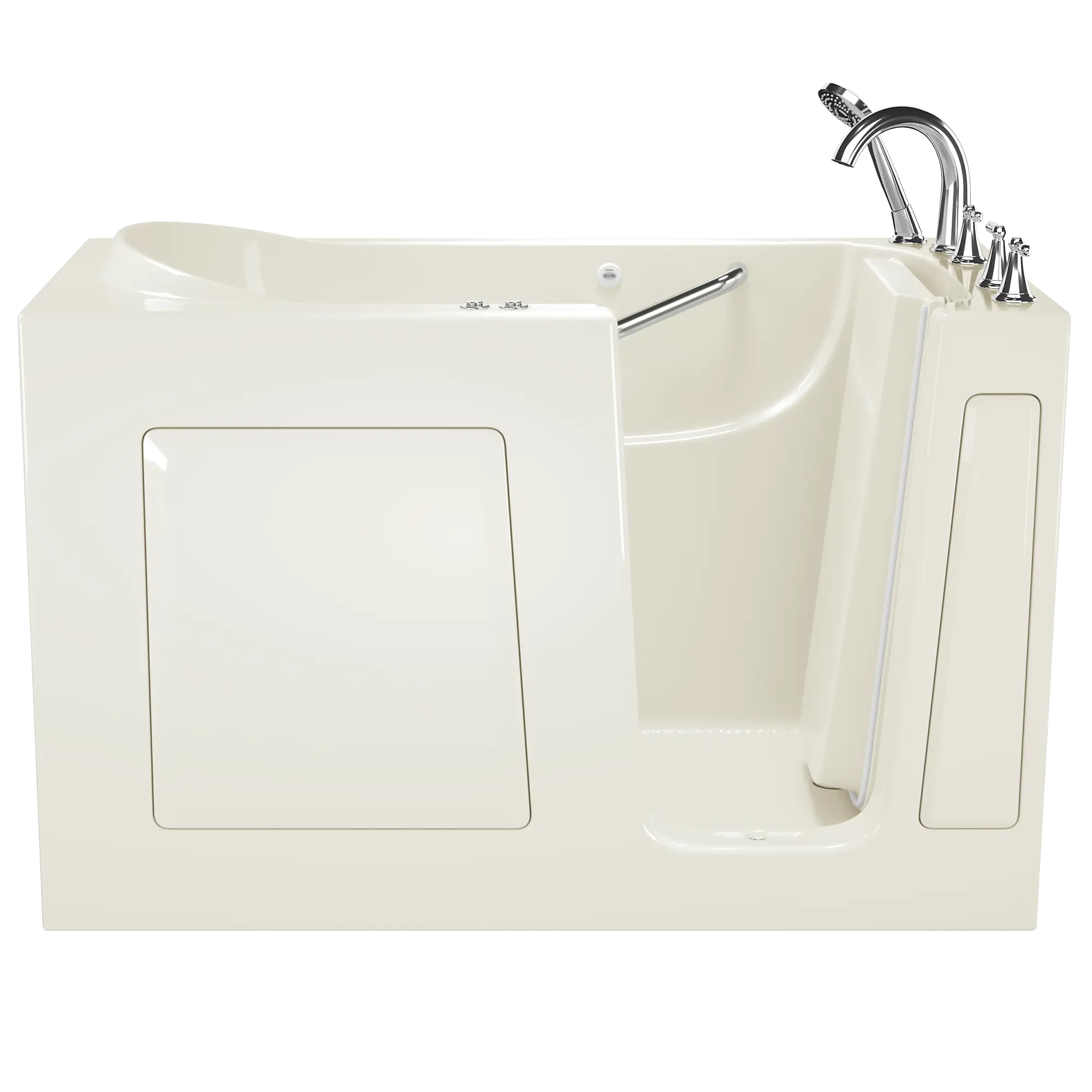 Gelcoat Value Series 60x30-Inch Walk-In Bathtub with Combination Whirlpool and Air Spa System - Right Hand Door and Drain // LINEN // 166973_Front_3060_409_CRL_0_CDNwebp.webp