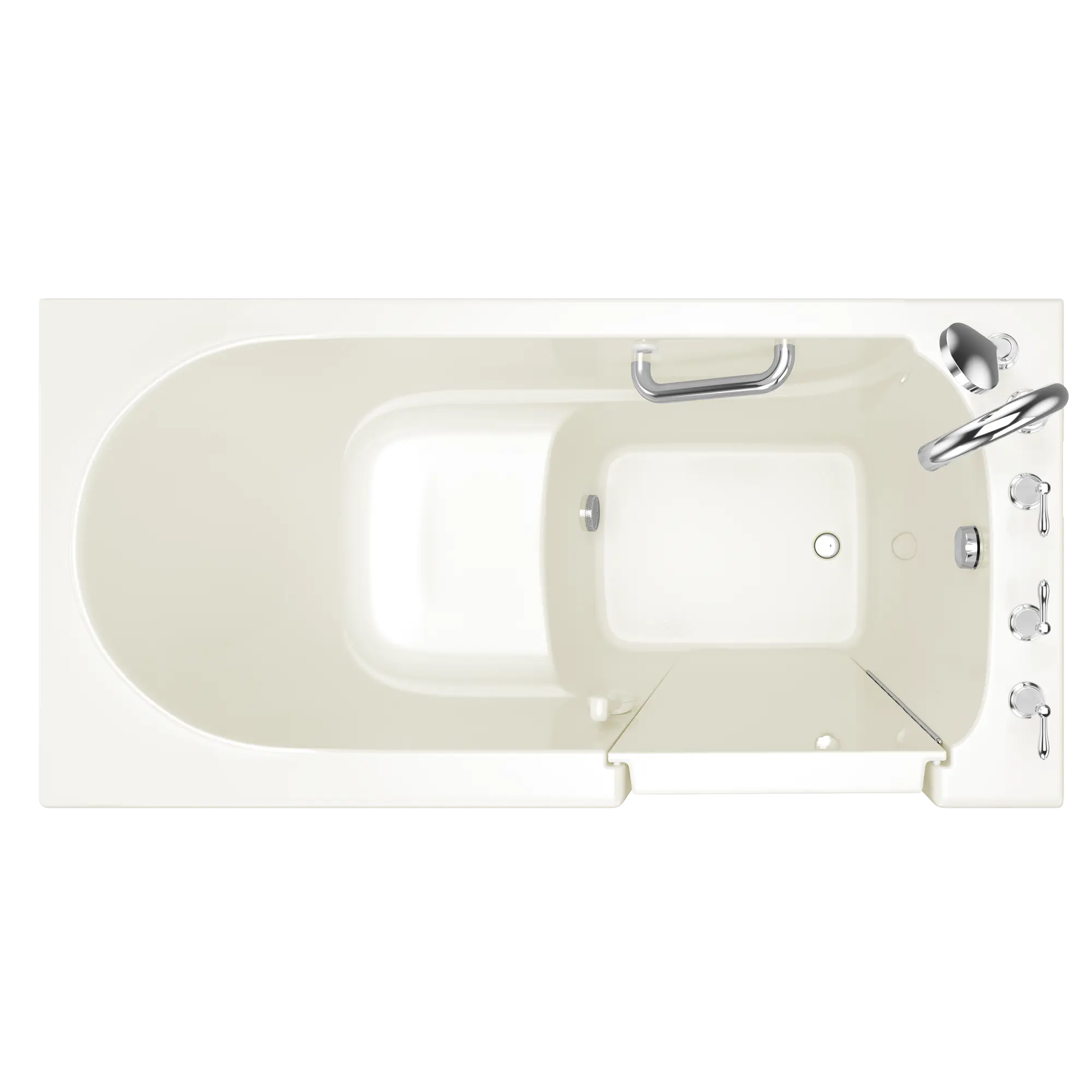 Gelcoat Value Series 30x60 Inch Soaking Walk-In Bathtub - Right Hand Door and Drain // LINEN // 166974_Top_3060_409_SRL_0_CDNwebp.webp
