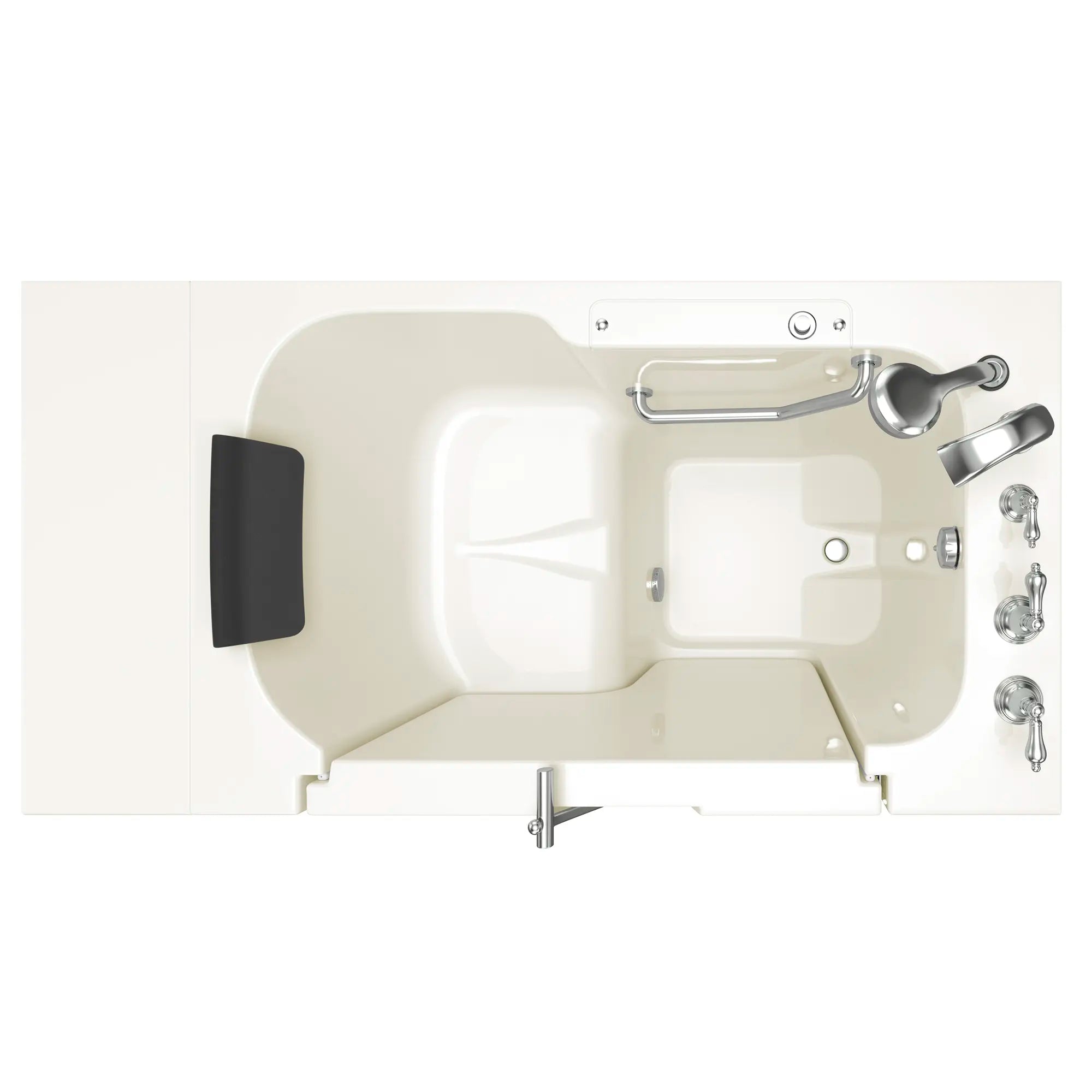 Gelcoat Premium Series 32 x 52 -Inch Walk-in Tub With Soaker System - Right-Hand Drain With Faucet // LINEN // 166982_Top_3252OD_109_SRL_SSOD5232RJ-BC_0_CDNwebp.webp