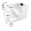 [3052OD.109.CLW-PC] Gelcoat Premium Series 30 x 52 -Inch Walk-in Tub With Combination Air Spa and Whirlpool Systems - Left-Hand Drain With Faucet - Linen