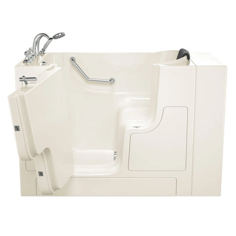 Gelcoat Premium Series 30 x 52 -Inch Walk-in Tub With Soaker System - Left-Hand Drain With Faucet