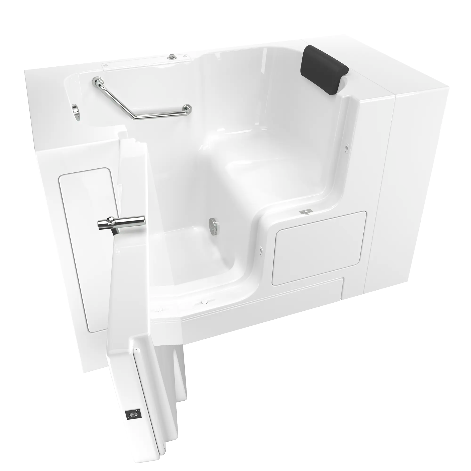 Gelcoat Premium Series 32 x 52 -Inch Walk-in Tub With Soaker System - Left-Hand Drain // WHITE // 167019_3252OD105SLW_KO_0_CDNwebp.webp
