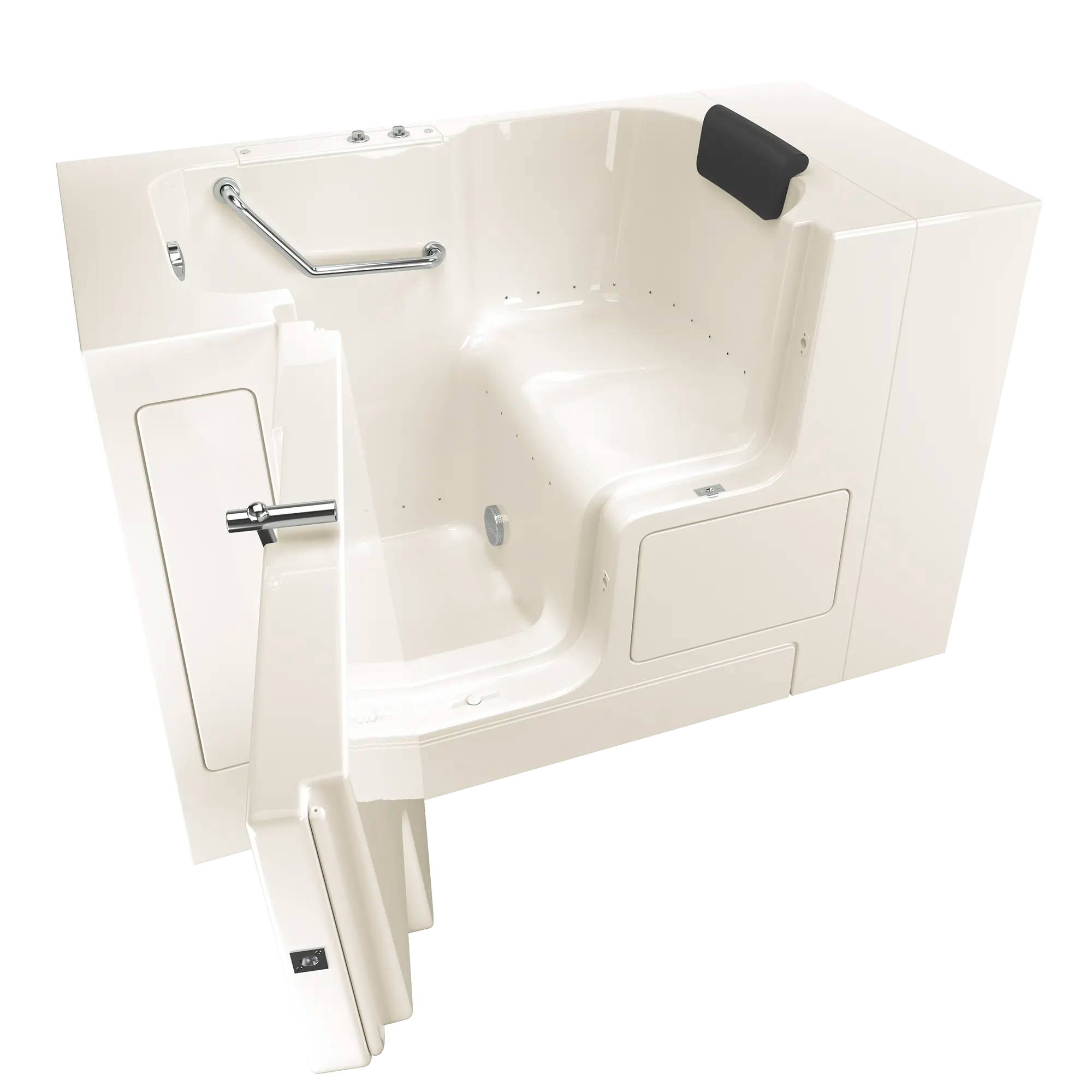 Gelcoat Premium Series 32 x 52 -Inch Walk-in Tub With Air Spa System - Left-Hand Drain // LINEN // 167024_3252OD105ALL_KO_0_CDNwebp.webp