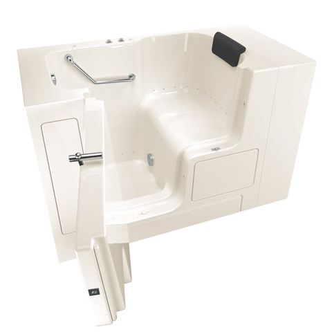 Gelcoat Premium Series 32 x 52 -Inch Walk-in Tub With Air Spa System - Left-Hand Drain