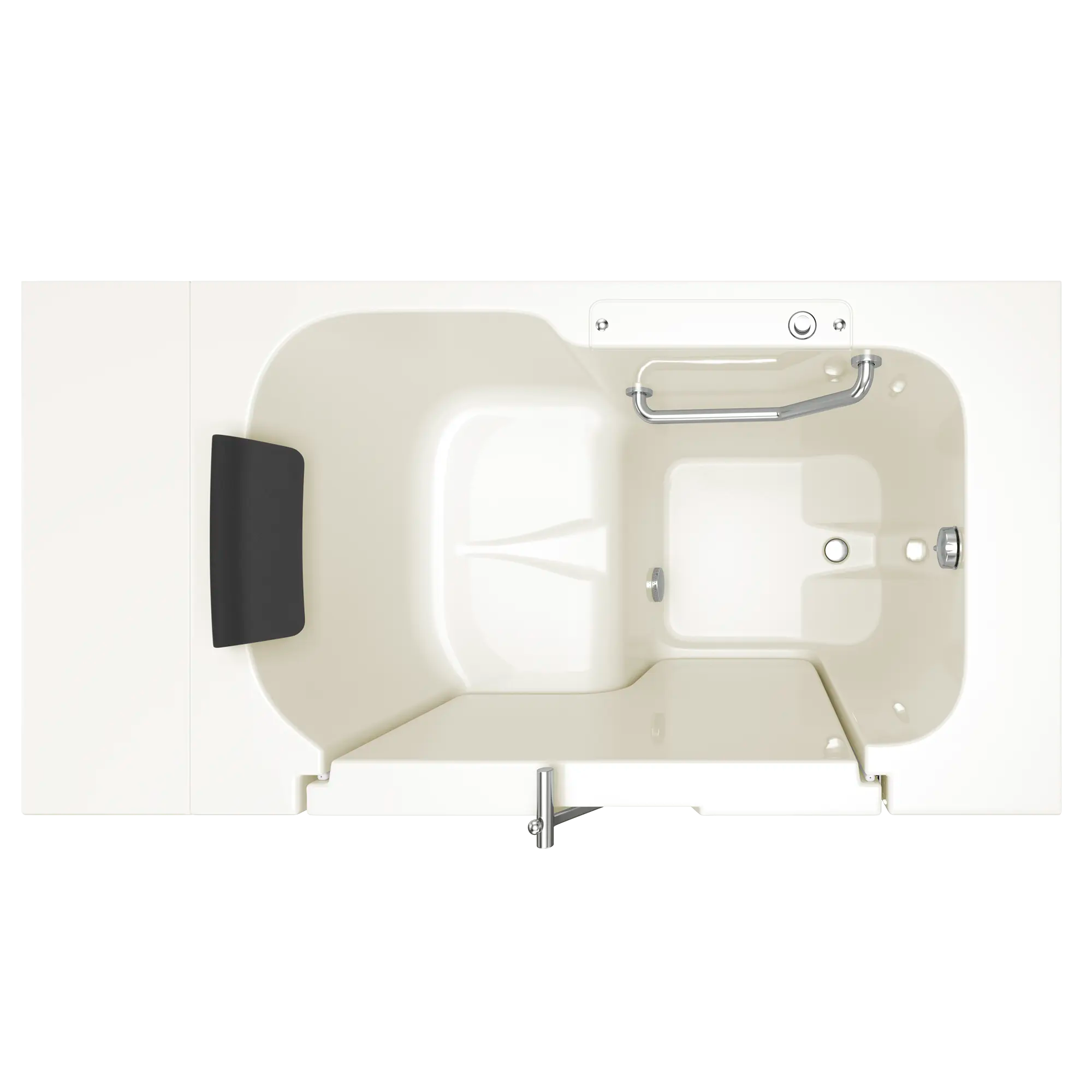 Gelcoat Premium Series 32 x 52 -Inch Walk-in Tub With Soaker System - Right-Hand Drain // LINEN // 167026_Top_3252OD_105_SRL_0_CDNwebp.webp