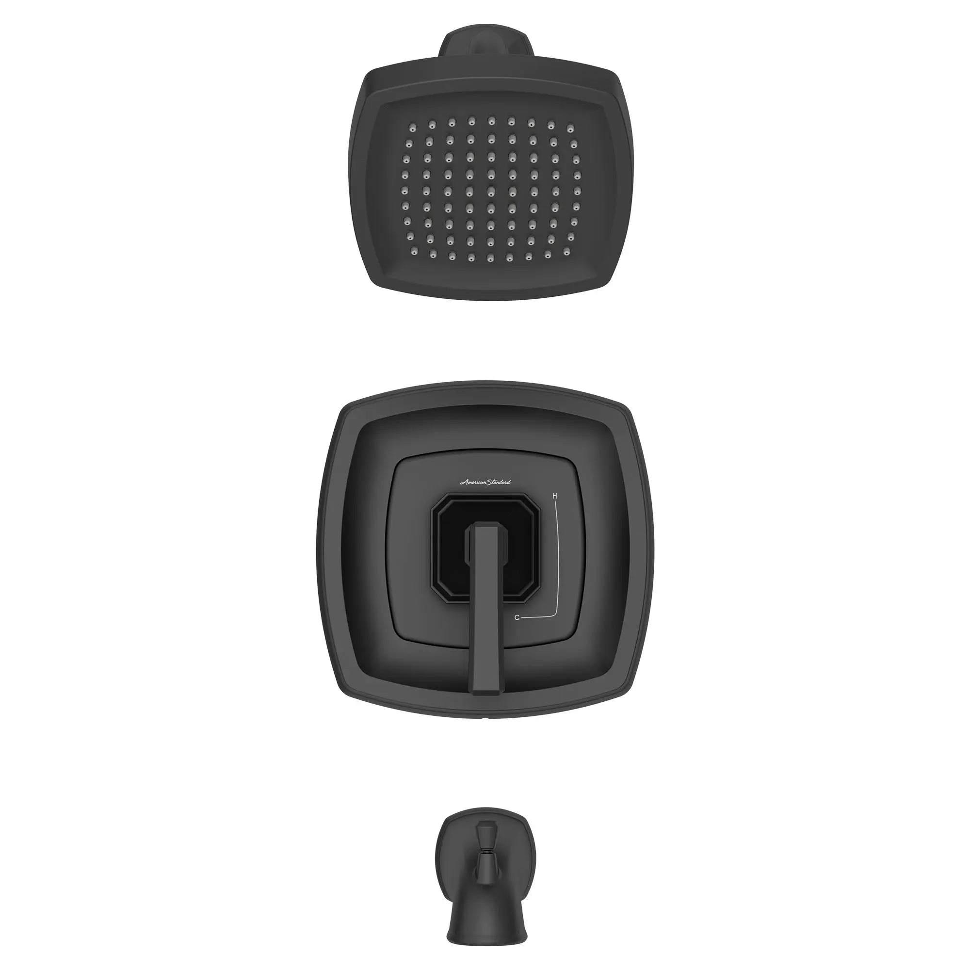 Crawford 1.8 gpm/6.8 L/min Tub and Shower Trim Kit With Water-Saving Showerhead, Double Ceramic Pressure Balance Cartridge With Lever Handle // TUB & SHOWER / MATTE BLACK // 167105_TU612502243_TU612508243_1_0_CDNwebp.webp