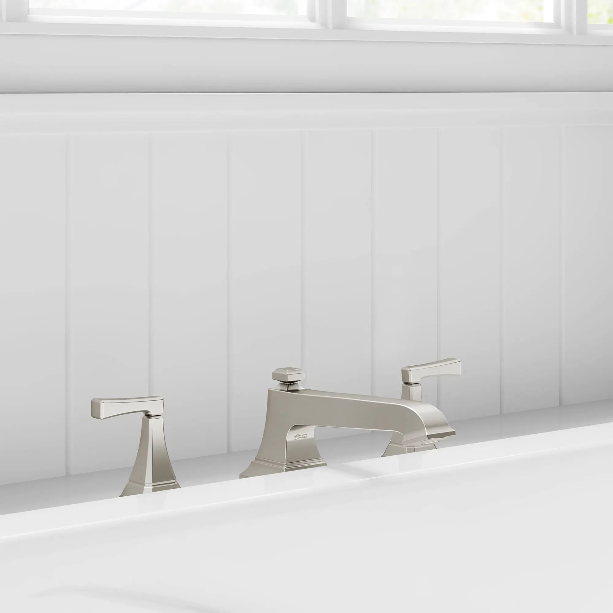 Crawford Bathtub Faucet With Lever Handles for Flash® Rough-In Valve // BRUSHED NICKEL // 167107_B-T612900295_0_CDNwebp.webp