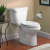 [751AA001.020] Colony 1.6 GPF/6.0 LPF Left Trip Lever Chair Height Elongated-Front Toilet with Seat - White