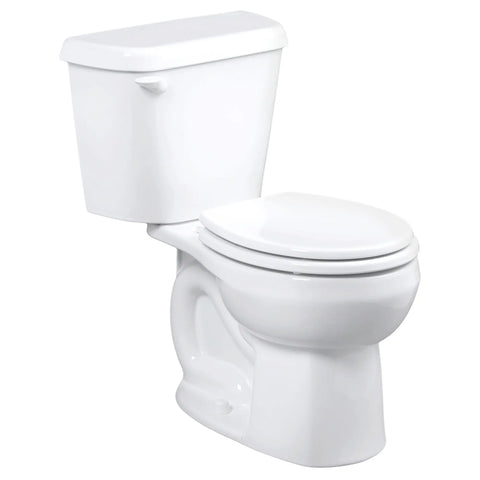 Colony 1.28 GPF/4.8 LPF Left Trip Lever 16-1/2-in. Round-Front Toilet with Seat