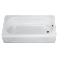 [0263112.020] New Solar® 60 x 30-Inch Integral Apron Bathtub Above Floor Rough With Right-Hand Outlet - White